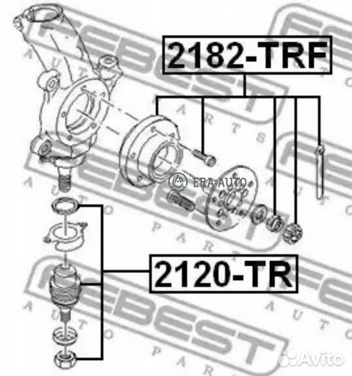 Febest 2120-TR Опора шаровая 2120-TR