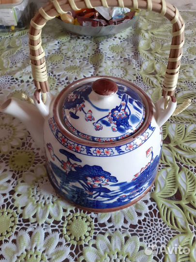 Чайник заварочный новый фарфоровый