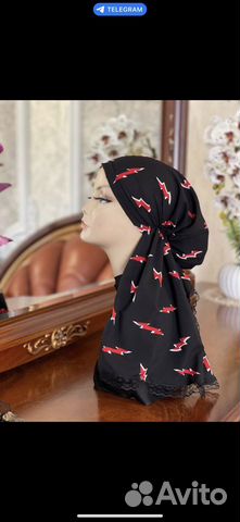 Готовый платок на резинке