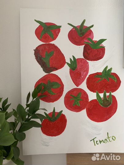 Постер с томатами 50*70