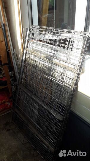 Клетка для животных с двумя поддонами 120х77