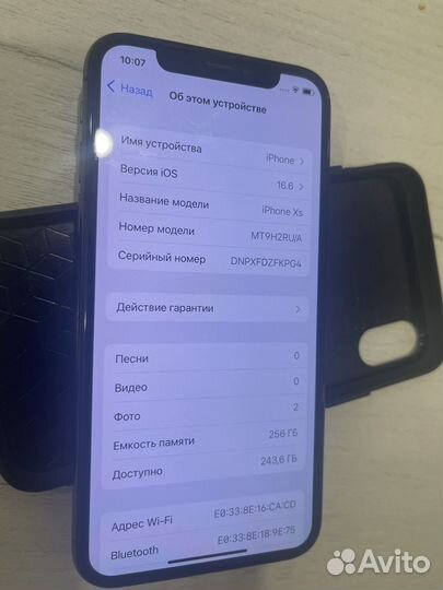 iPhone 10 xs max 256