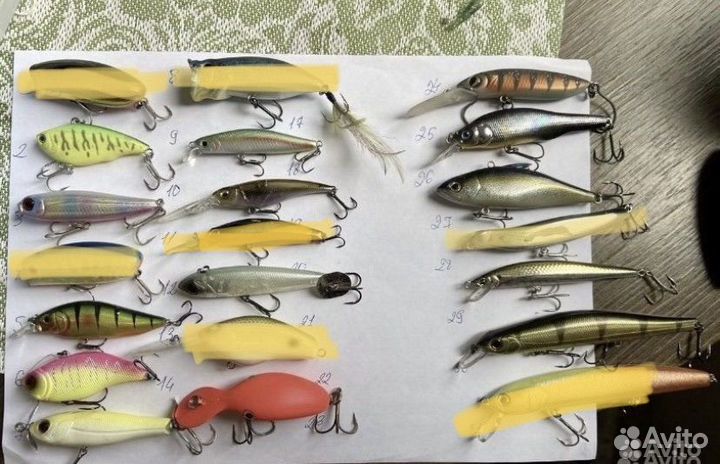 Воблеры hmkl, Daiwa, Masu masters и т.д