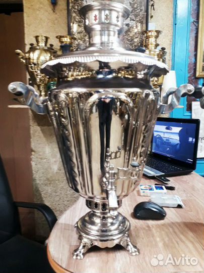 Самовар рюмка гранная на дровах