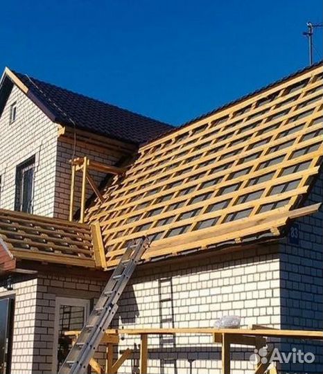 Строительные работы, бригада строителей