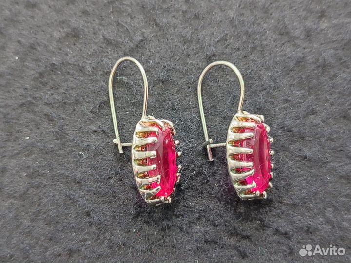 Серьги с камнями бижутерия