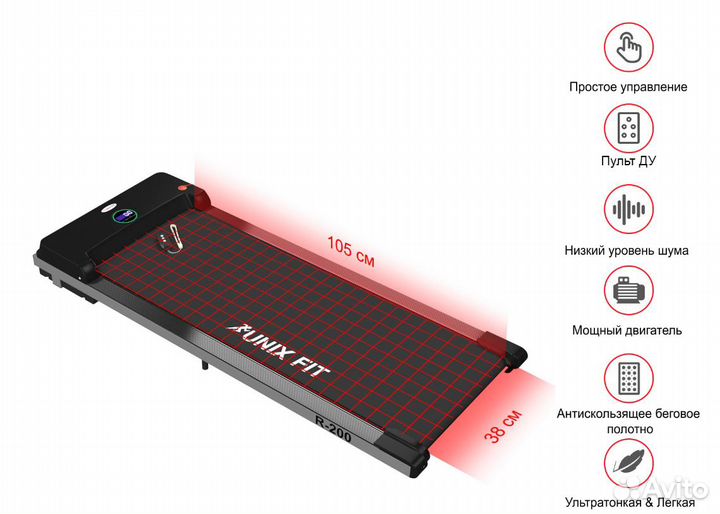 Беговая дорожка unix Fit R-200
