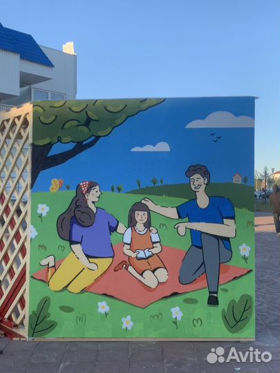 Роспись стен, услуги художника