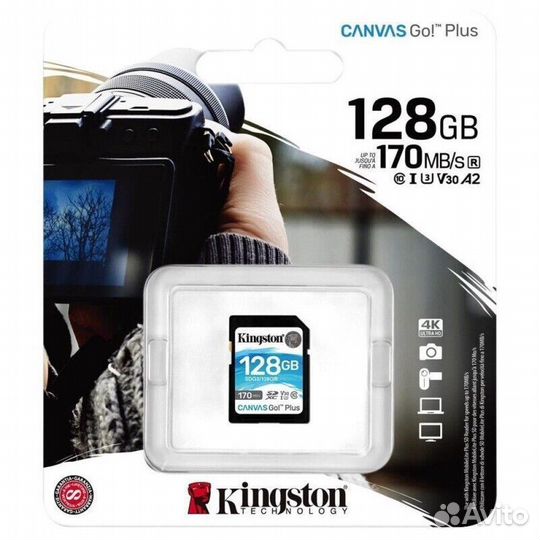 Карта памяти Kingston Canvas Go Plus 170\90 mb\s