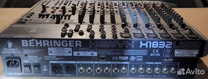 Микшерный пульт behringer xenyx x1832 usb