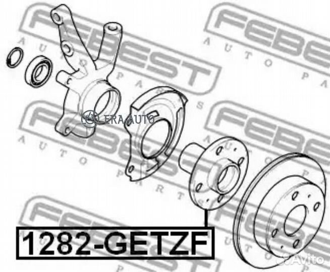 Febest 1282getzf Ступица передняя