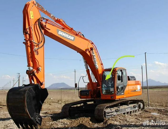 Стекло триплекс на Экскаватор гусеничный Doosan