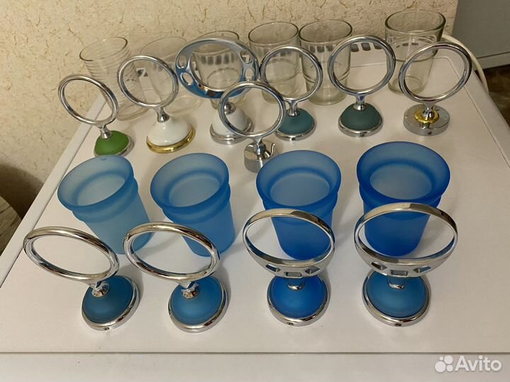 Стаканчики для туалетных принадлежностей нержавейк