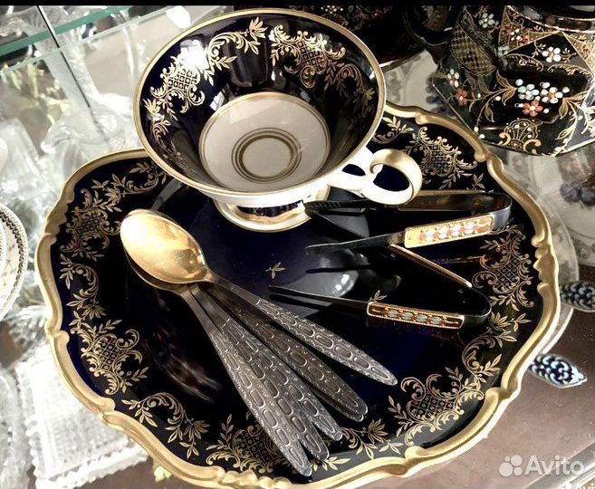 Наборы старинной винтажной посуды