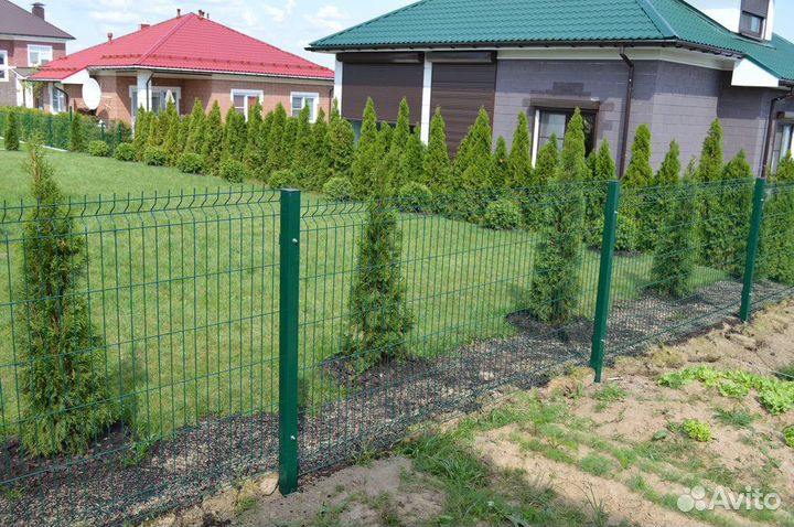 Забор сетка 3 Д. 3D забор