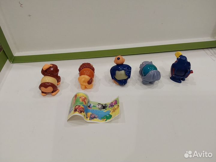 Киндер сюрприз Лошарики Лев Носорог Птица 1990 г