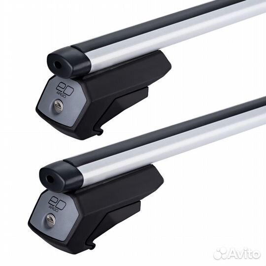 Багажник для Hyundai 5D Trajet 2000- аэродинамические дуги + замки