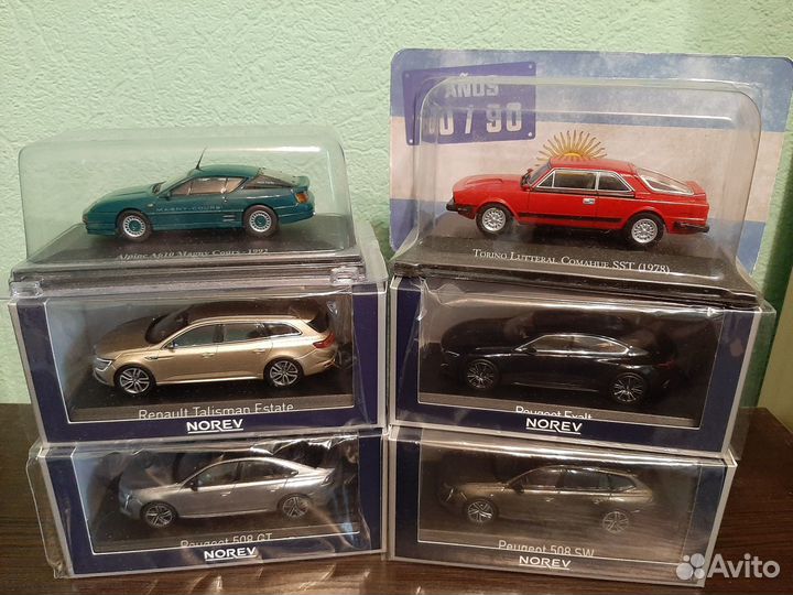 Модели Renault и Peugeot 1/43