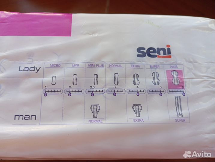Прокладки урологические женские seni Lady plus