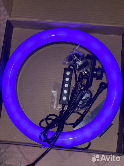 Кольцевая лампа со штативом 26 см