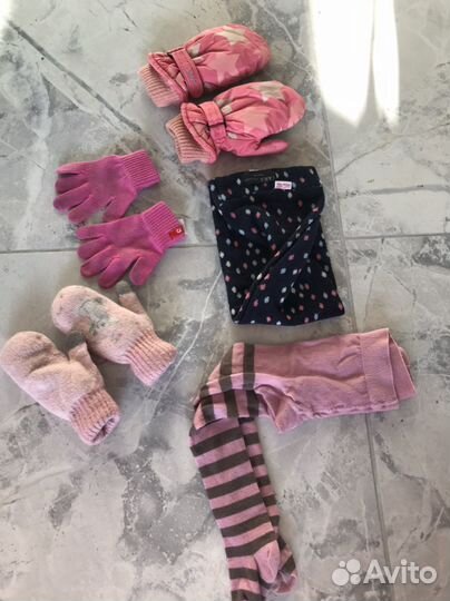 Варежки и снуд зима