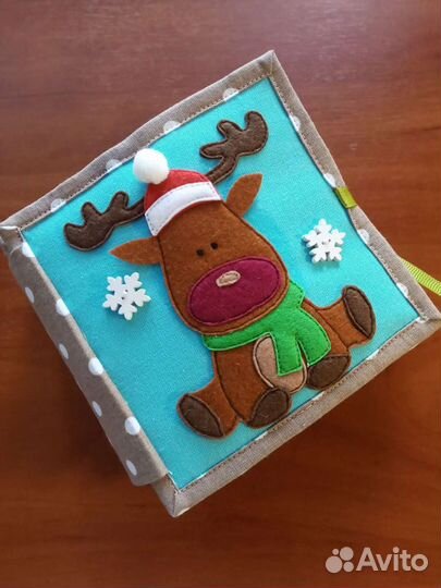 Развивающая книга из фетра и ткани