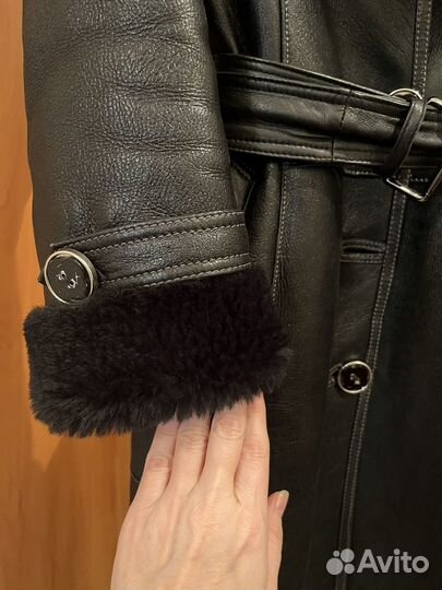 Дубленка натуральная женская, шоппка в подарок