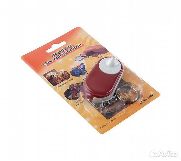 Лупа Veber 1062 (10х, 25мм, брелок)