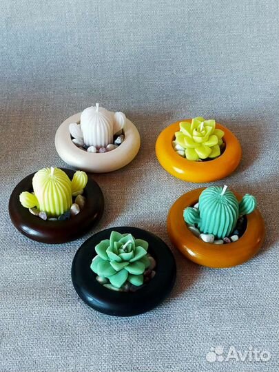 Гипсовый подсвечник