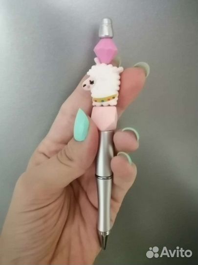 Ручка шариковая с бусинками