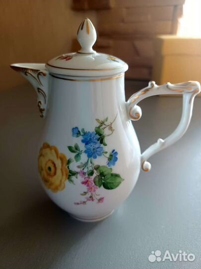 Молочник, роспись, фарфор, Meissen