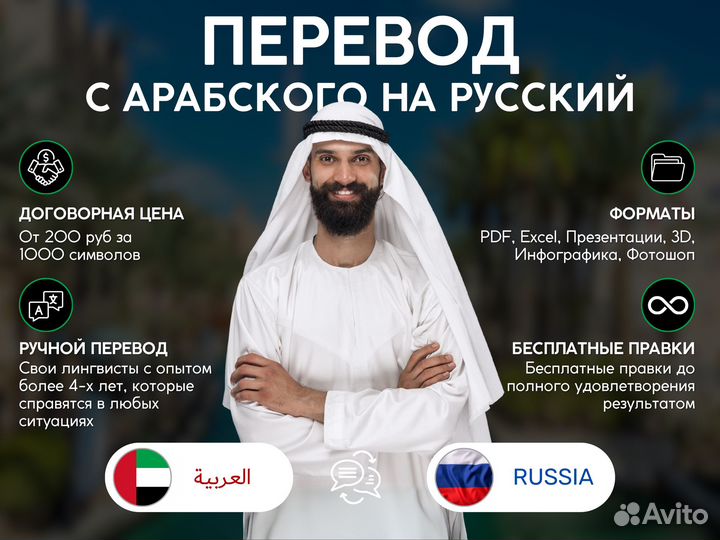 Перевод текстов с арабского на русский язык