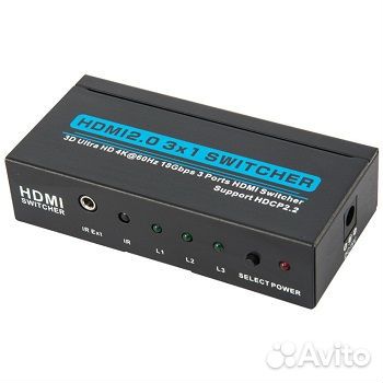 Переключатель hdmi 3х1 V-2.0