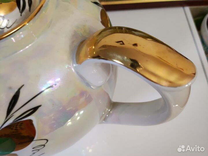 Чайник доливной фарфоровый СССР Дулево