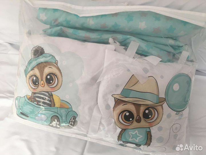 Комплект в детскую кроватку для мальчика
