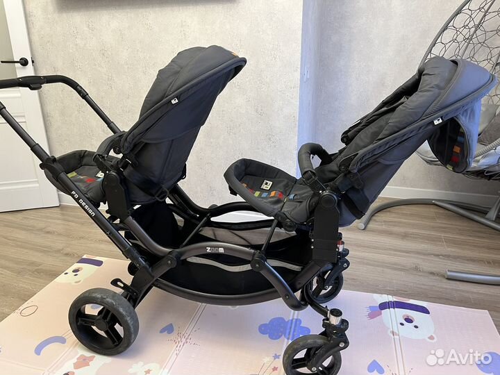 Коляска для двойни или погодок 2 в 1