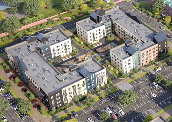 2-к. квартира, 55,8 м², 2/4 эт.