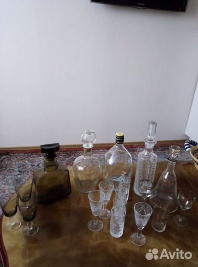 Графин винтажный. Бутылки из под элитного алкоголя