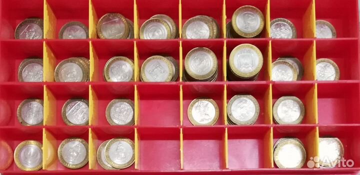 10 рублёвые юбилейные биметаллические монеты РФ