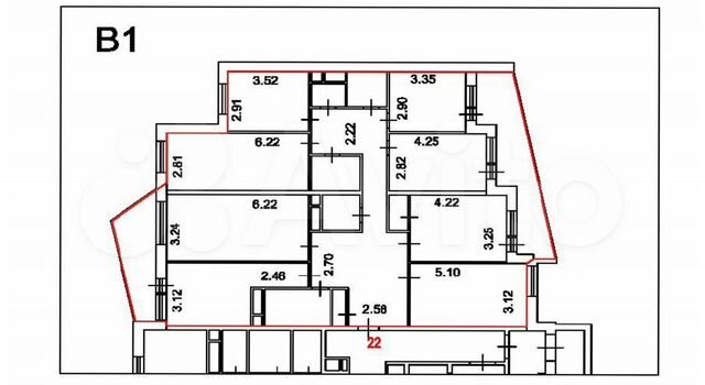 Аукцион: 7-к. квартира, 160,7 м², 8/16 эт.