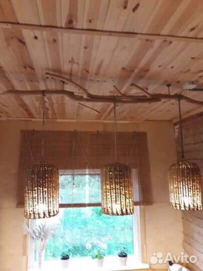 Абажур плетеный