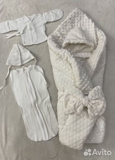 Конверт одеяло на выписку весна осень, зима