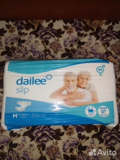 Памперсы для взрослых размер m по 30 штук