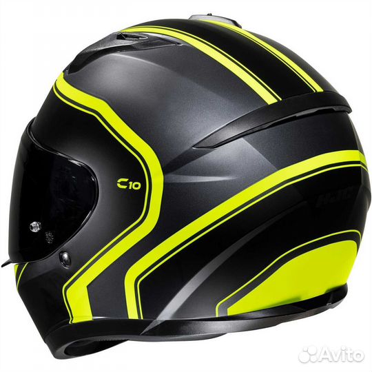 Integral Motorcycle Мотошлем Hjc C10 elie MC3HSF Matt Black Fluo Yellow
