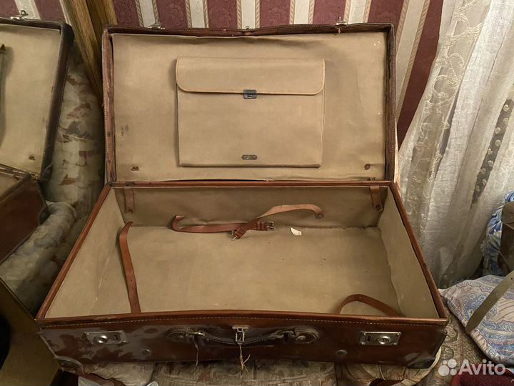 Кожаный ретро чемодан W. Nissen