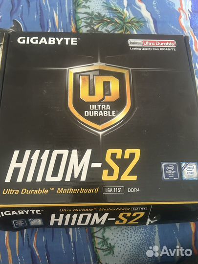 Материнская плата gigabyte H110m-s2 lga1151 DDR4