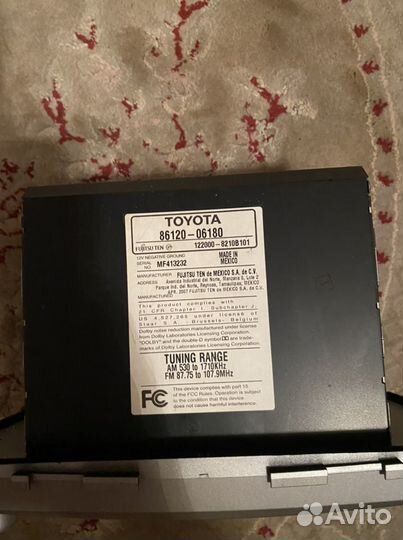 Магнитола toyota camry 40
