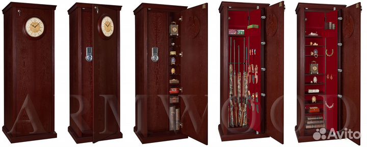 Cейф с отделкой деревом Armwood-95 UN D480 EL DS2