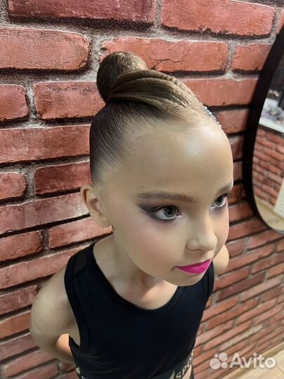 Прическа и макияж на соревнования для гимнасток