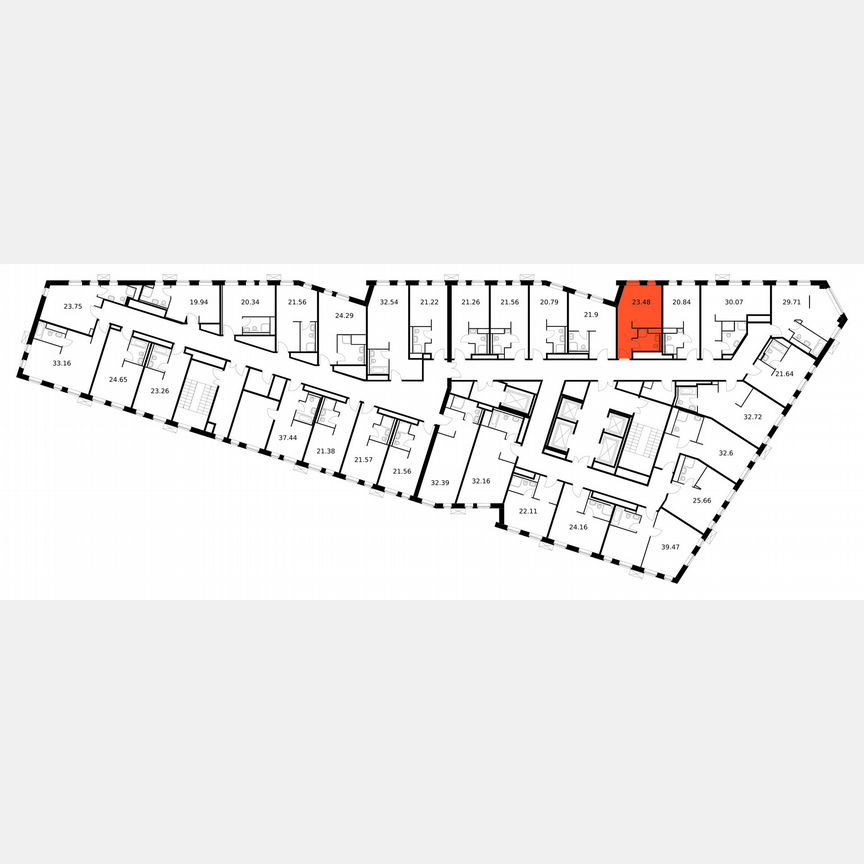 Апартаменты-студия, 23,5 м², 9/15 эт.
